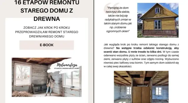 Remont starego domu z drewna: odsłonięcie konstrukcji, ocena stanu domu. Prace obejmowały zerwanie płyt ze ścian, podłóg i sufitów. Izolacja domu jest kluczowa.