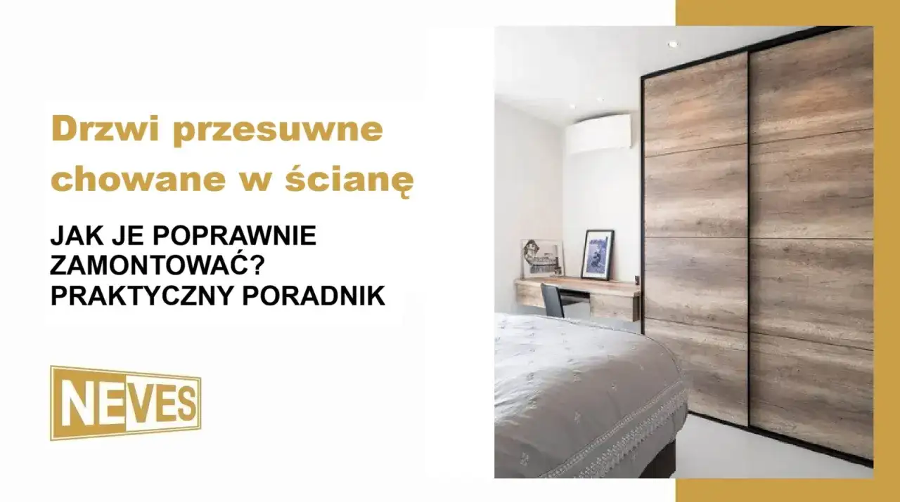 Drzwi przesuwne chowane w ścianę. Praktyczny poradnik, jak je poprawnie zamontować. Eleganckie rozwiązanie do sypialni.