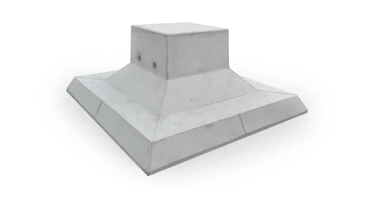 Solidne stopy fundamentowe, gotowe do podparcia każdej konstrukcji.